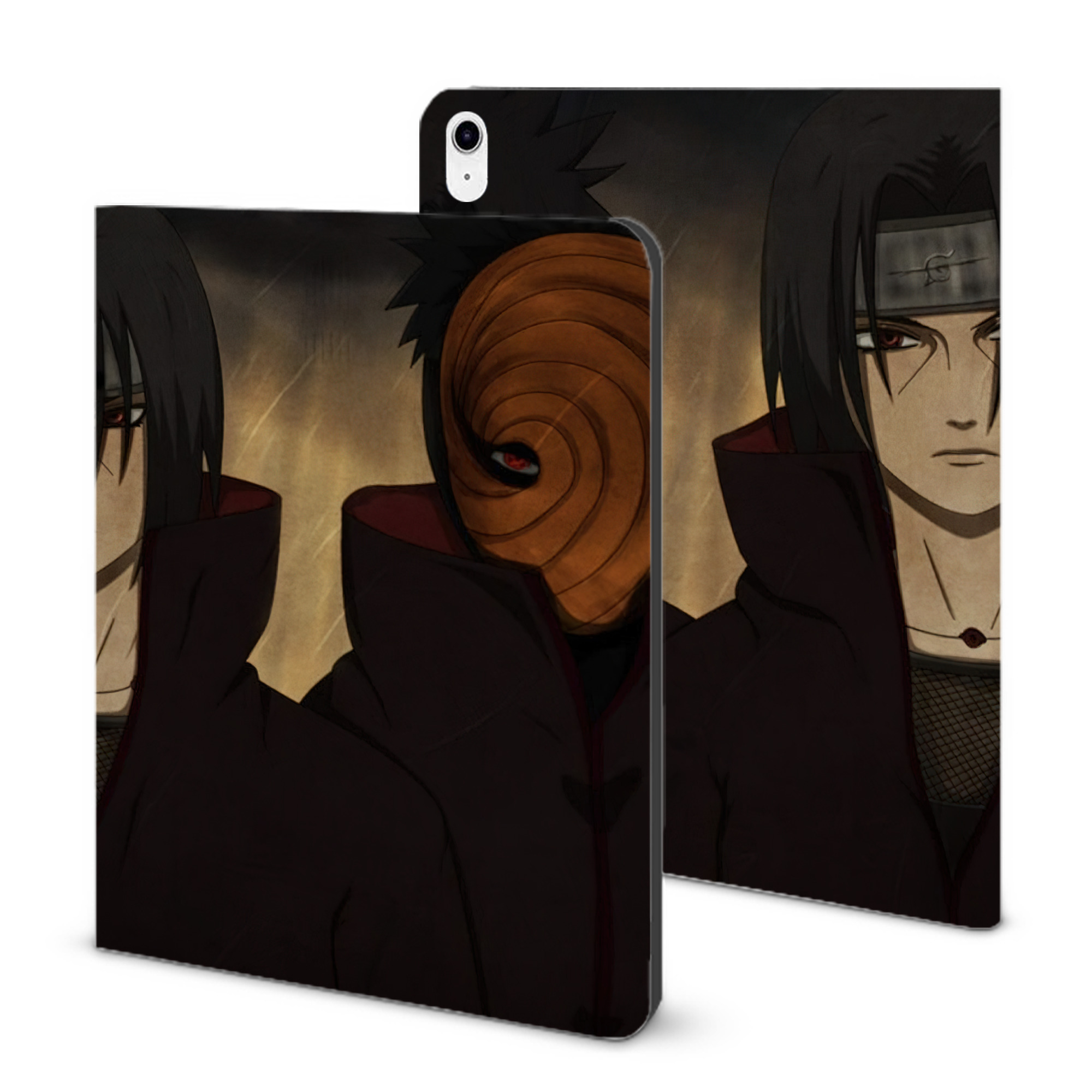 （画像用） NARUTO -ナルト- NARUTO -ナルト- 疾風伝 IPad ケース ブック型 PUレザー TPU 耐衝撃 軽量 薄型 ペン収納なし 全面保護 IPad 各モデル対応